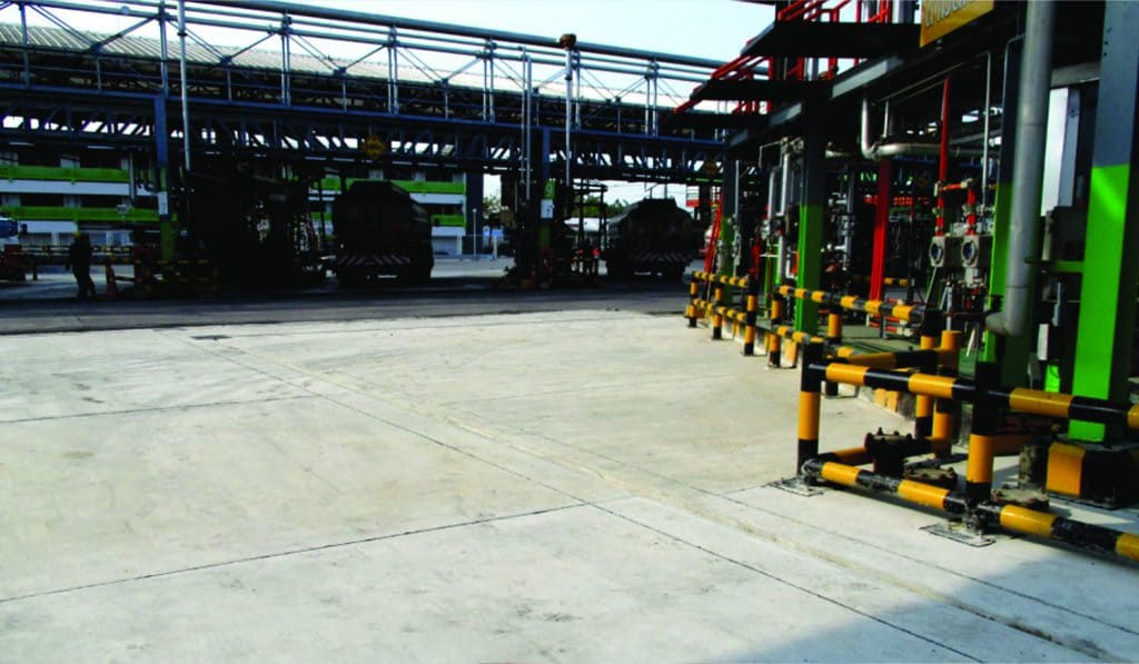 Petrol Loading Area with All Facilities and Petrol Truck Parking Area